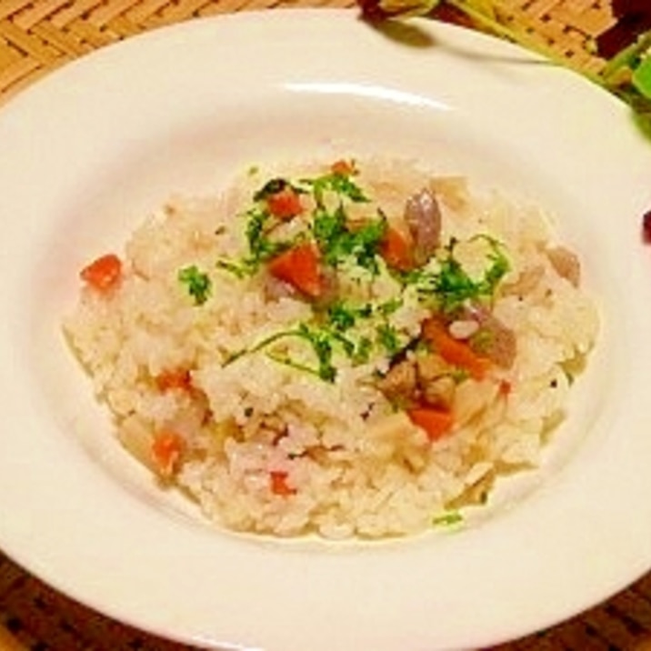 リメイク 筑前煮でピラフ レシピ 作り方 By ブルーボリジ 楽天レシピ